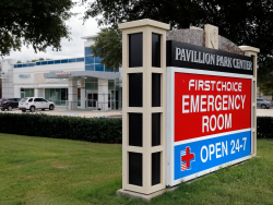 sign for emergency room